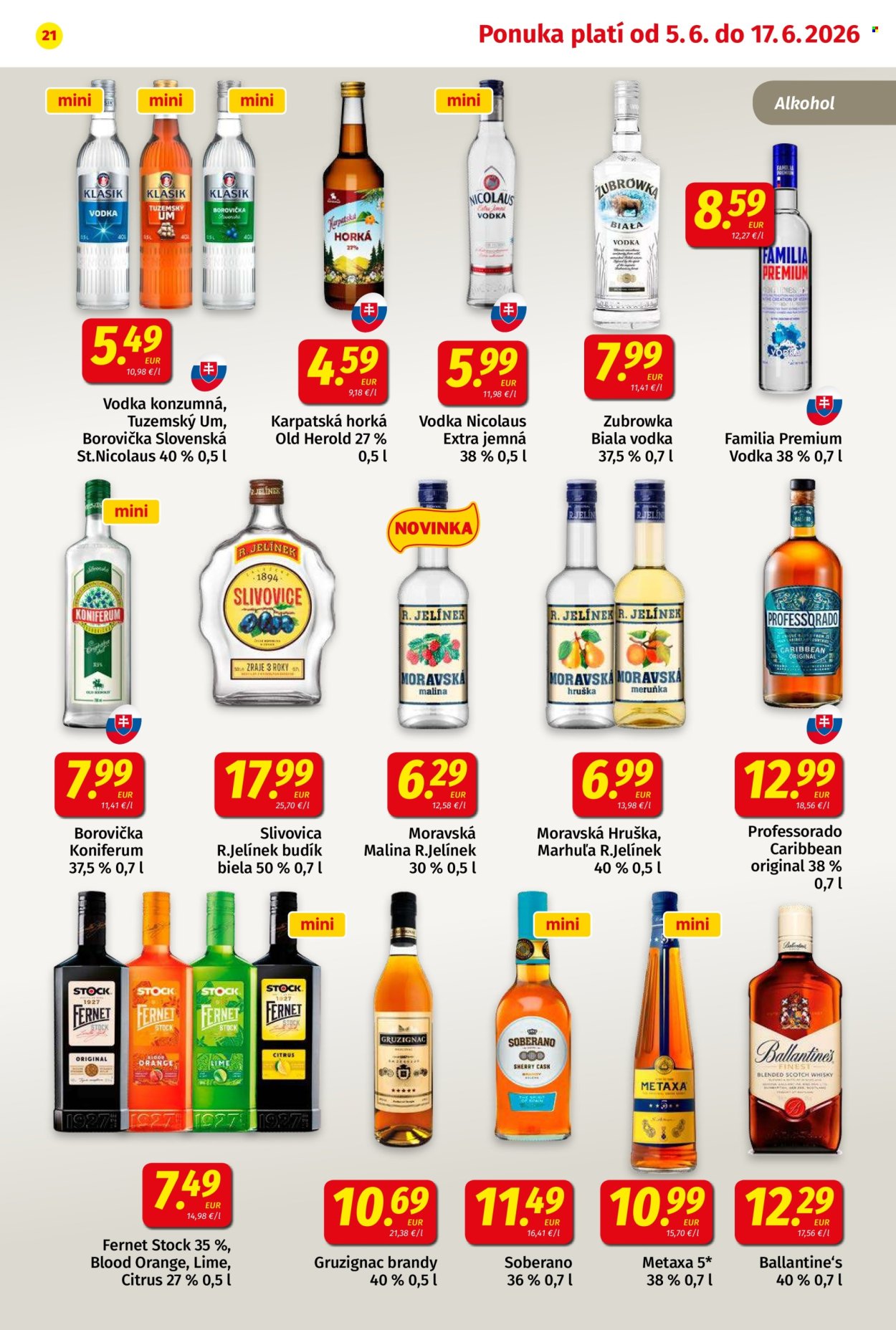 Leták Potraviny KORUNA - 5.6.2026 - 17.6.2026. Strana 21