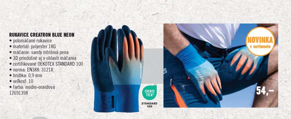RUKAVICE CREATON BLUE NEON
