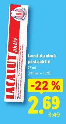 Lacalut zubná pasta aktiv