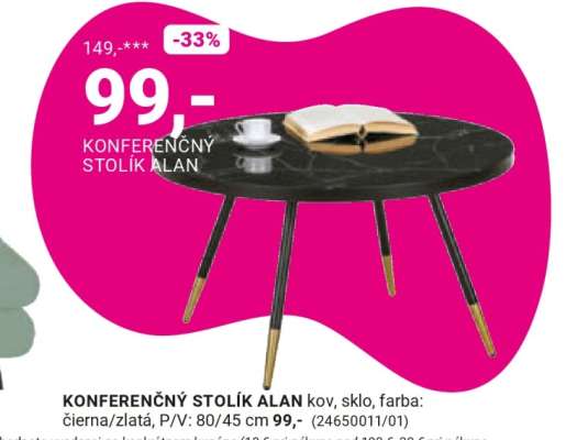 KONFERENČNÝ STOLÍK ALAN