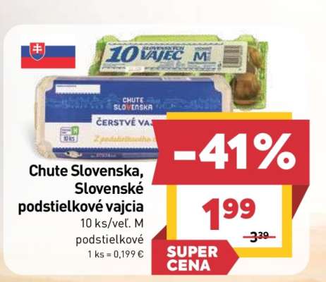 Chute Slovenska, Slovenské podstielkové vajcia