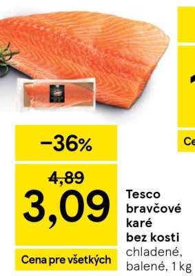 Tesco bravčové karé bez kosti