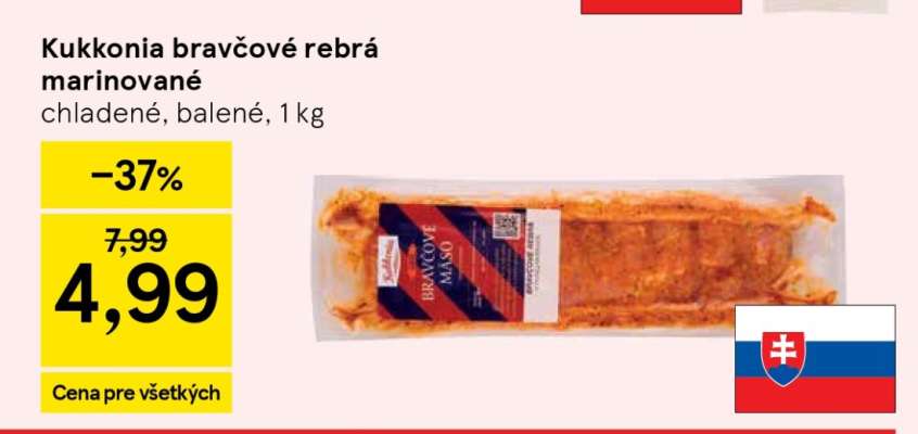 Kukkonia bravčové rebrá marinované