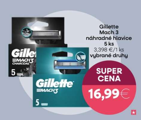 Gillette Mach 3 náhradné hlavice