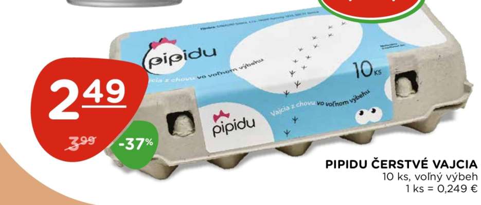 PIPIDU Čerstvé vajcia