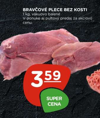 Bravčové plece bez kosti