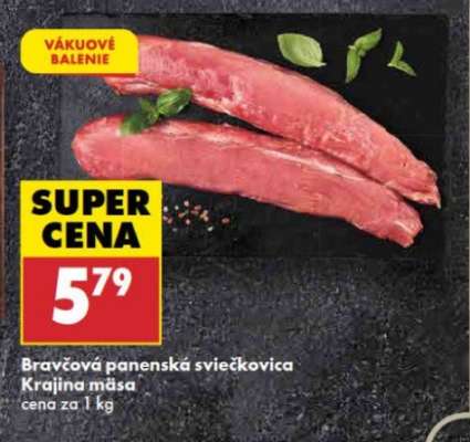 Bravčová panenská sviečkovica Krajina mäsa