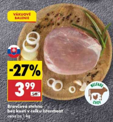 Bravčová stehno bez kosti v celku Istermeat