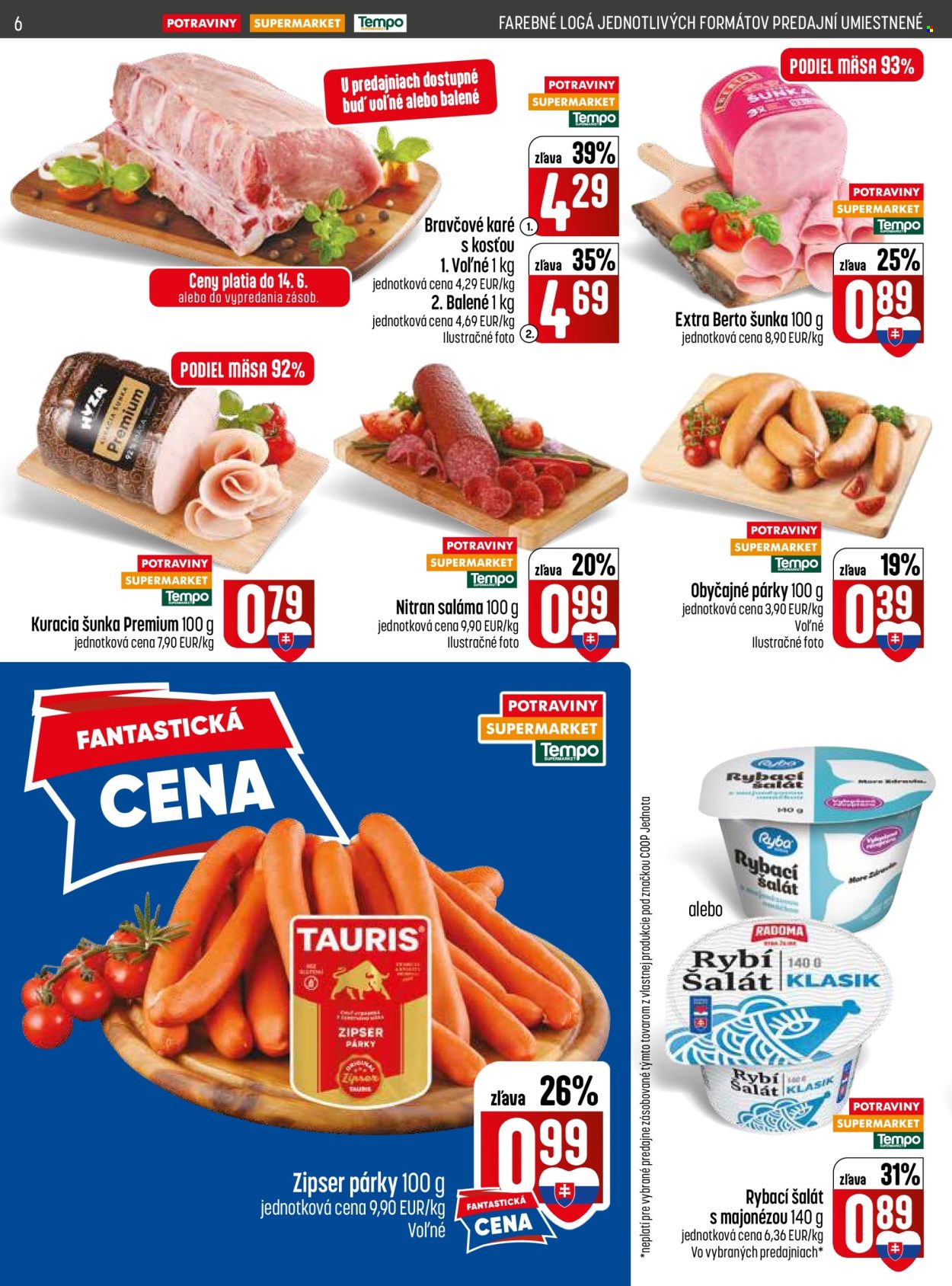 Leták COOP Jednota - 11.6.2026 - 17.6.2026. Strana 6