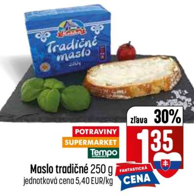 Maslo tradičné 250 g