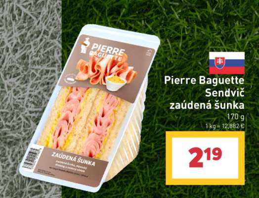 Pierre Baguette Sendvič zaúdená šunka
