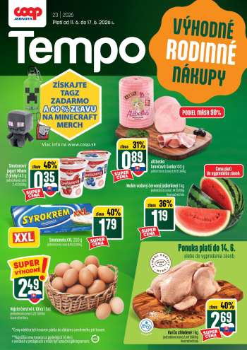 Leták COOP Jednota - 11.6.2026 - 17.6.2026.