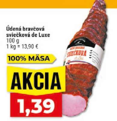 Údená bravčová sviečková de Luxe