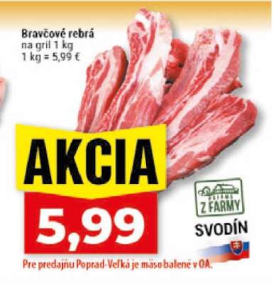 Bravčové rebrá na gril
