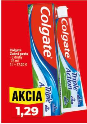 Colgate zubná pasta