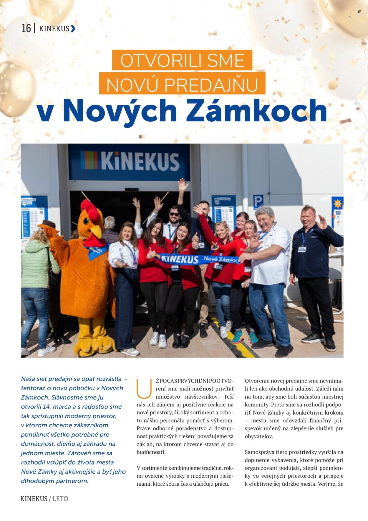 Leták Kinekus. Strana 16