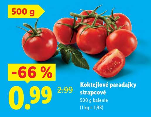 Koktejlové paradajky strapcové