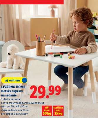 LIVARNO HOME Detská súprava na sedenie