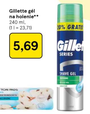 Gillette gél na holenie