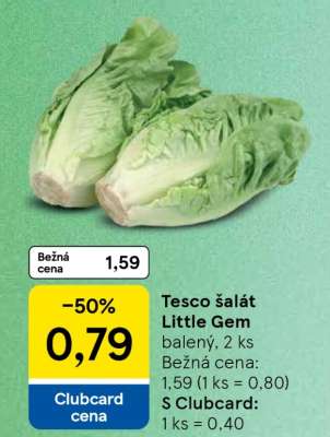 Tesco šalát Little gem