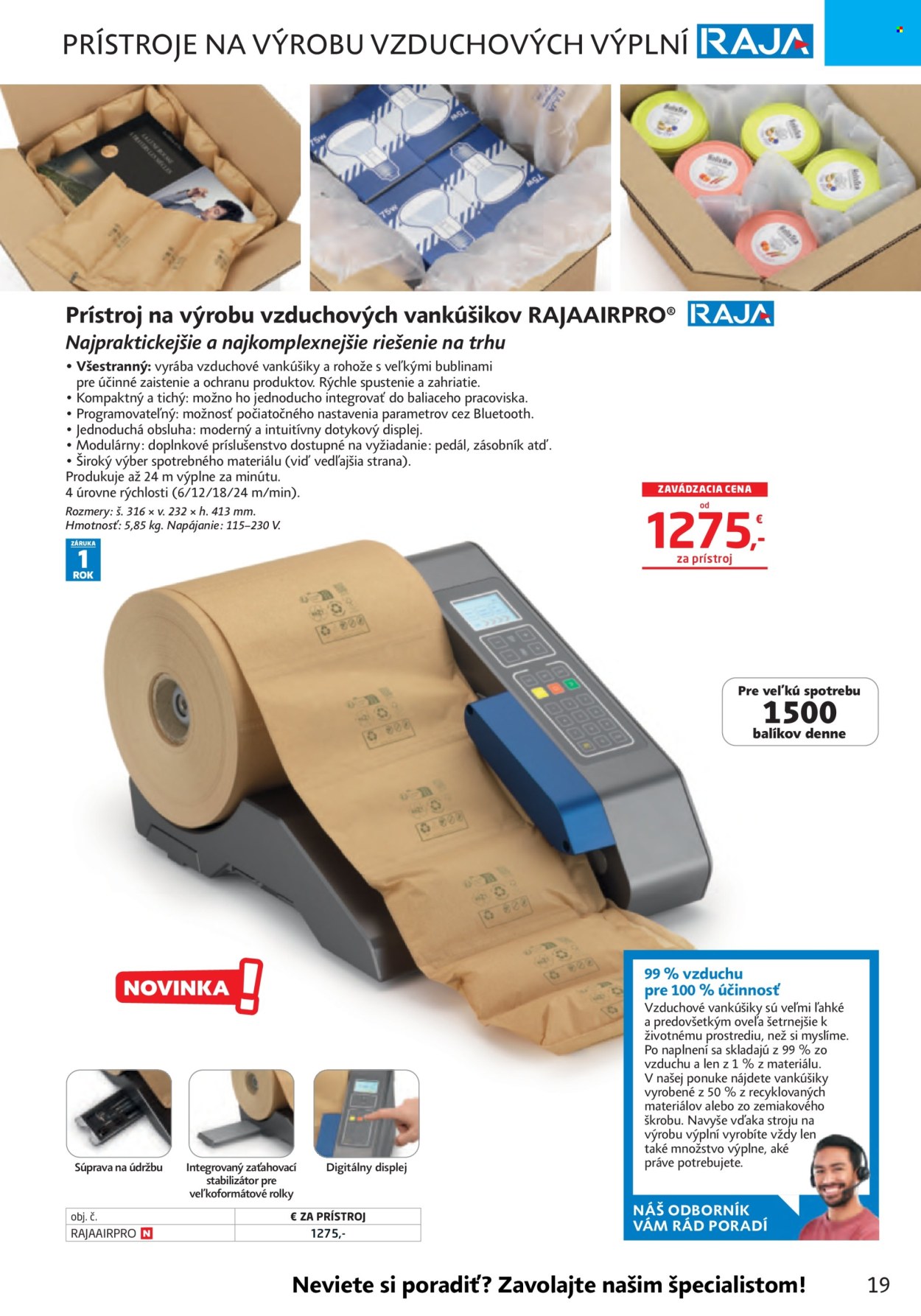 Leták RAJA. Strana 19