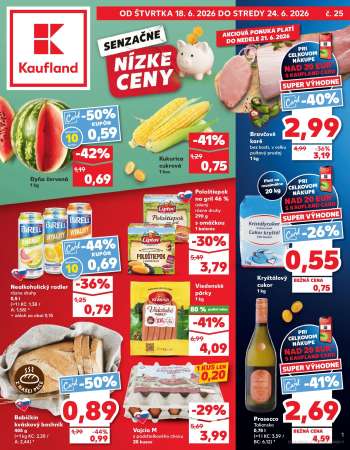 Leták Kaufland - 18.6.2026 - 24.6.2026.