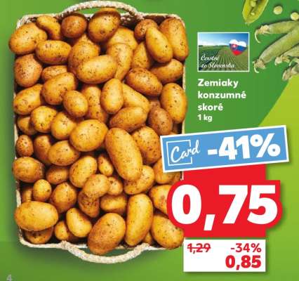 Zemiaky konzumné skoré 1 kg