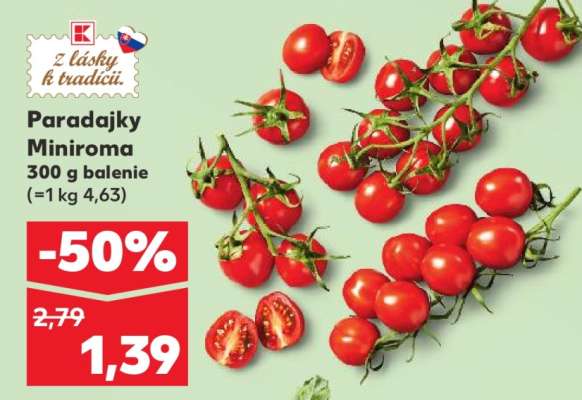 Paradajky Miniroma 300 g balenie