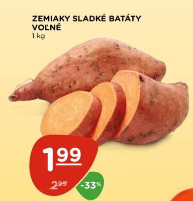 ZEMIAKY SLADKÉ BATÁTY VOĽNÉ
