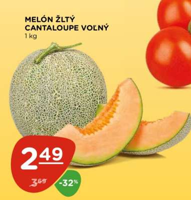 MELÓN ŽLTÝ CANTALOUPE VOĽNÝ
