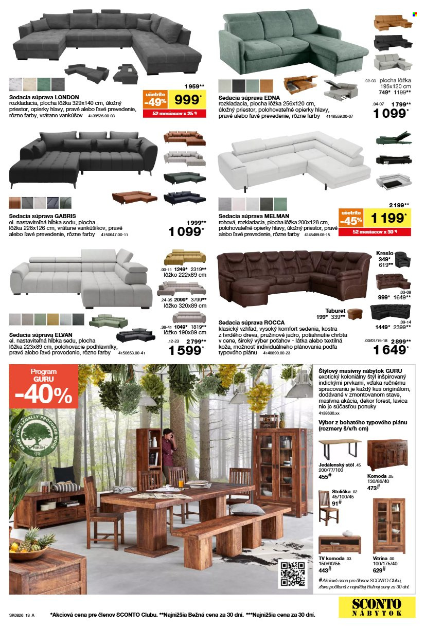 Leták Sconto nábytok - 17.6.2026 - 14.7.2026. Strana 13