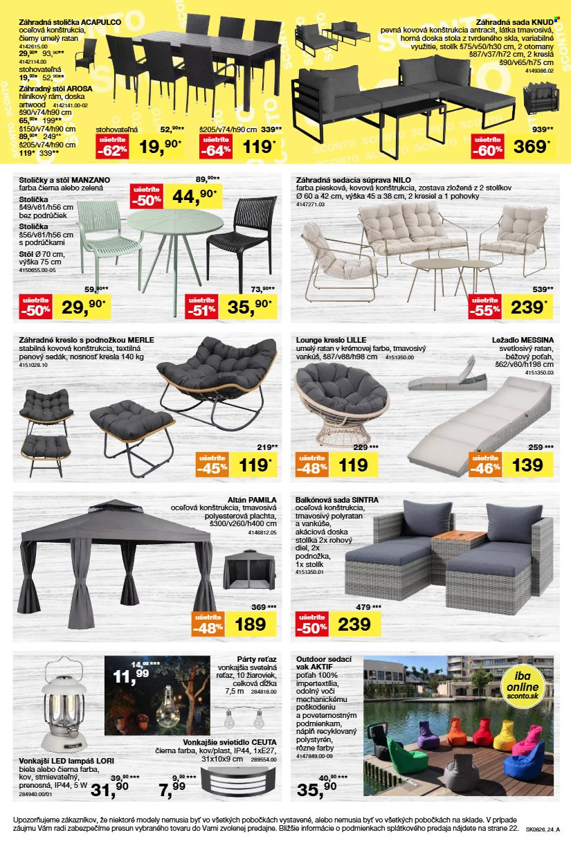 Leták Sconto nábytok - 17.6.2026 - 14.7.2026. Strana 24