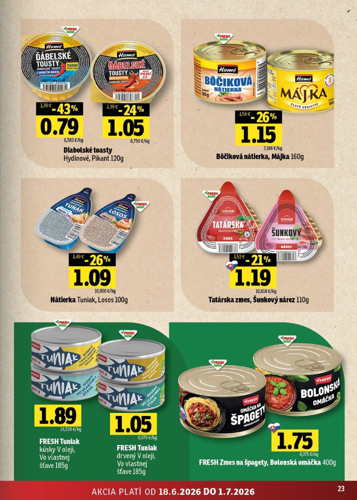 Leták FRESH - 18.6.2026 - 1.7.2026. Strana 23