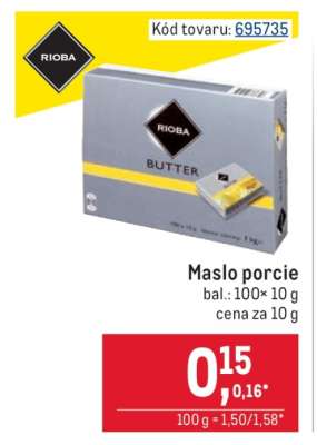 Maslo porcie