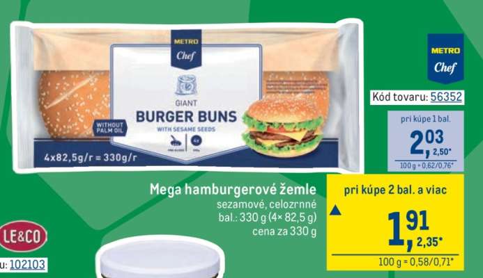 Mega hamburgerové žemle