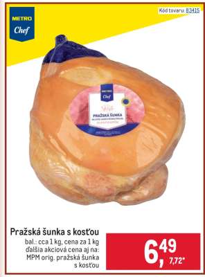 Pražská šunka s kosťou