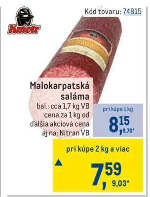 Malokarpatská saláma