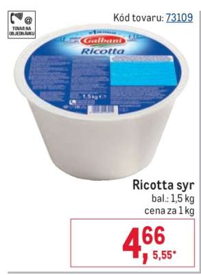 Ricotta syr