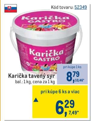 KARIČKA Tavený syr