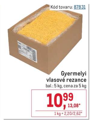 Gyermelyi vlasové rezance