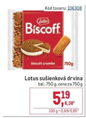 Lotus sušienková drvina