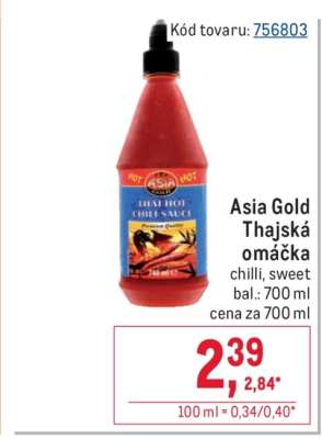 Asia Gold thajská omáčka