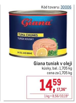 Giana tuniak v oleji