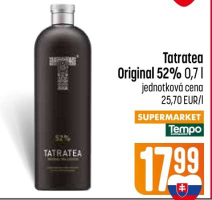 Tatratea Original 52% 0,7 l