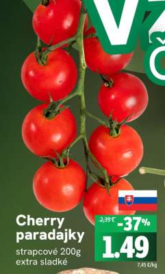 Cherry paradajky