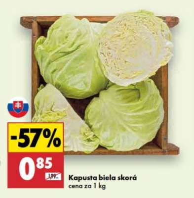 KAPUSTA BIELA SKORÁ
