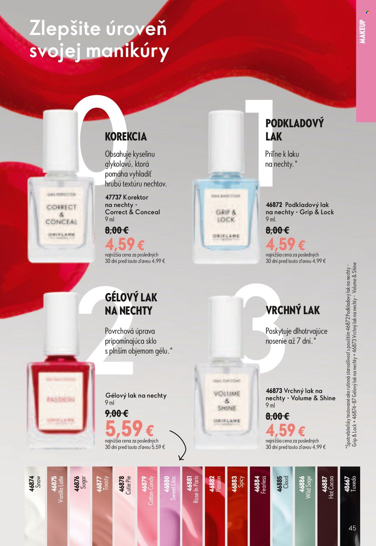 Leták Oriflame - 8.7.2026 - 28.7.2026. Strana 45