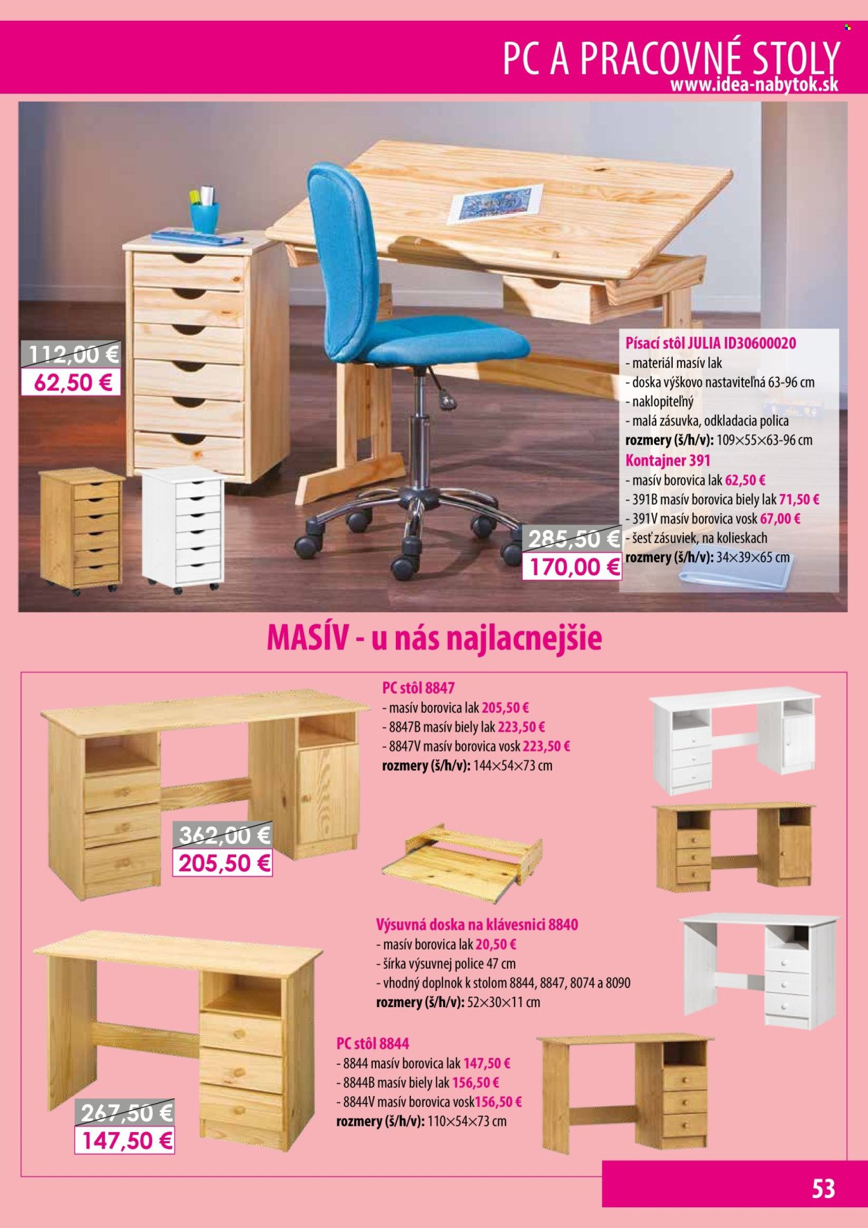 Leták IDEA nábytok. Strana 53
