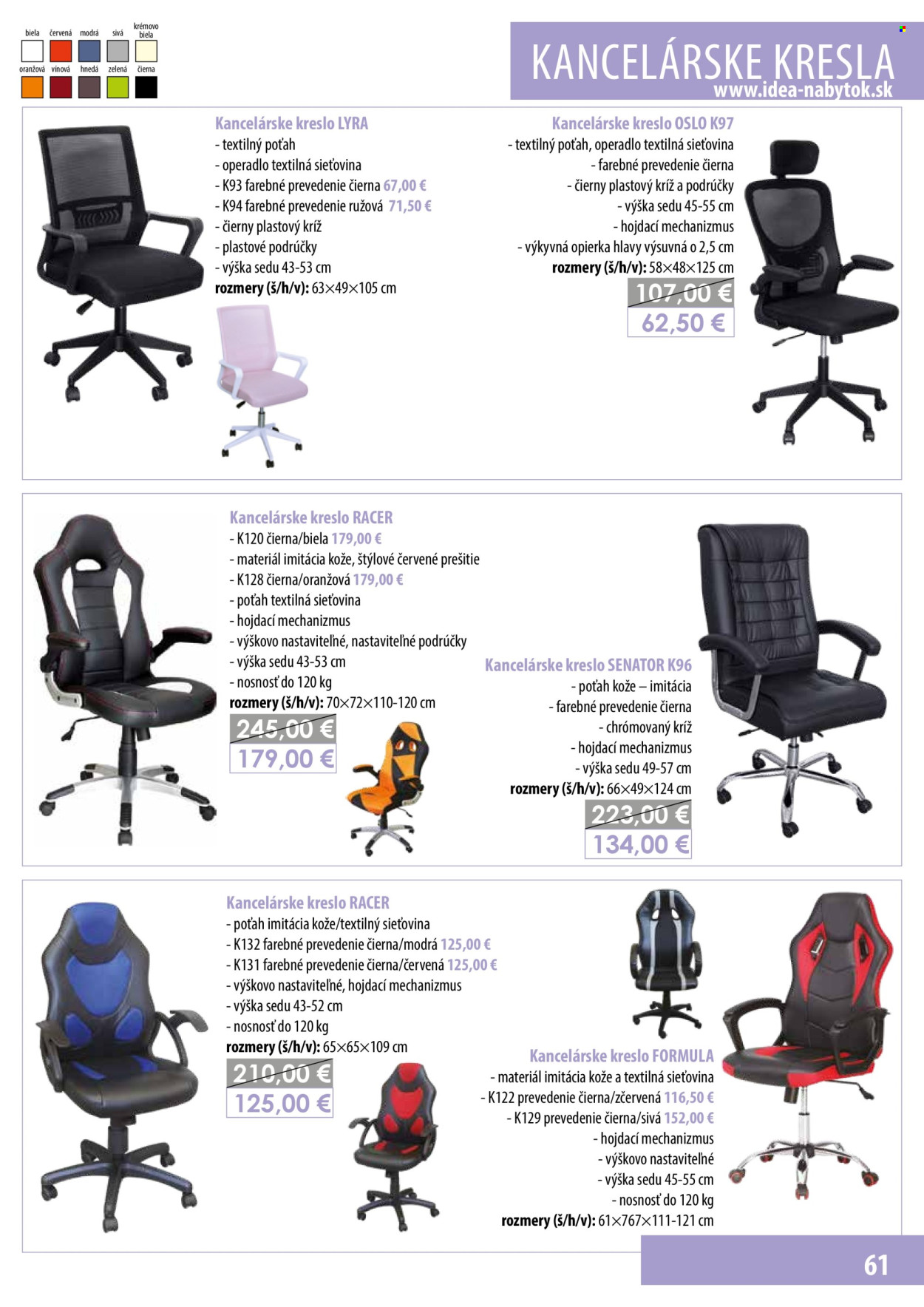 Leták IDEA nábytok. Strana 61