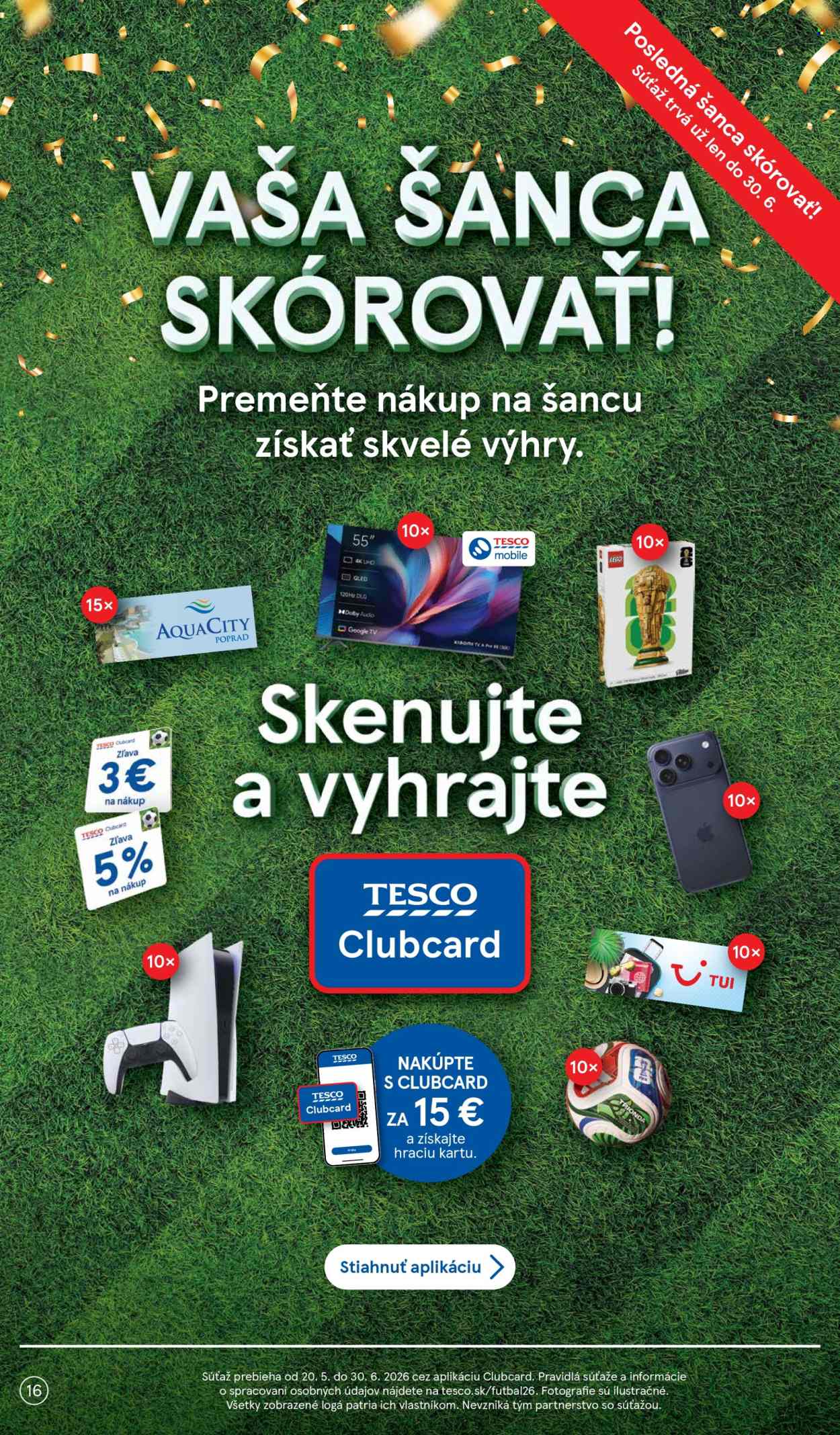 Leták TESCO - 24.6.2026 - 30.6.2026. Strana 16